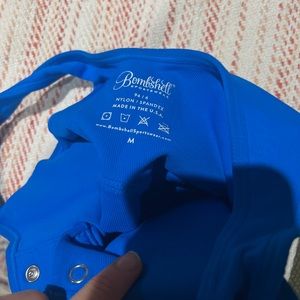 Bombshell sports bra blue